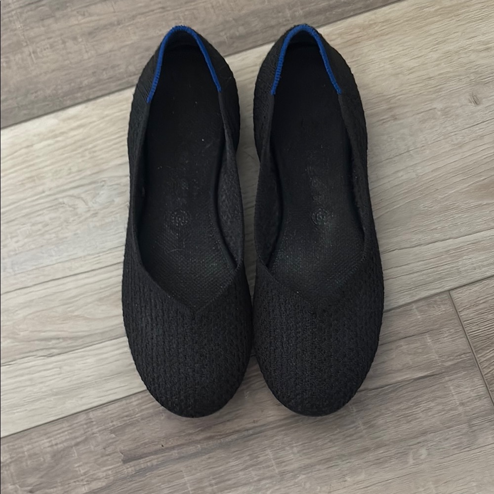 Rothy's Black Knit Flats - Limited Edition Honeycomb knit